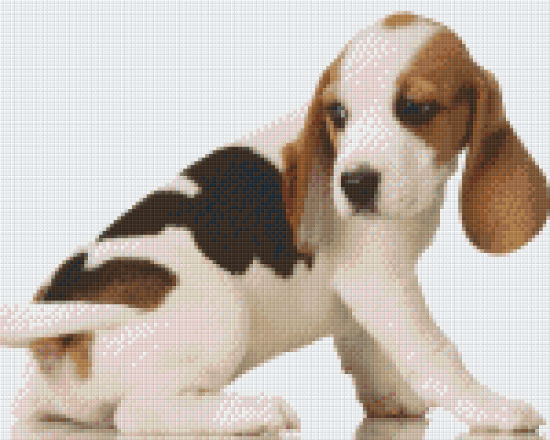 Beagle Puppy Nine [9] Baseplate PixelHobby Mini-mosaic Art Kit image 0